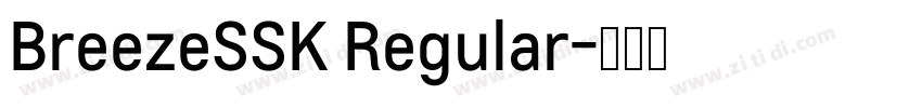 BreezeSSK Regular字体转换